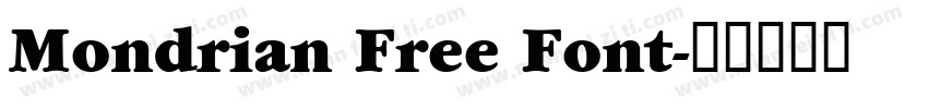 Mondrian Free Font字体转换